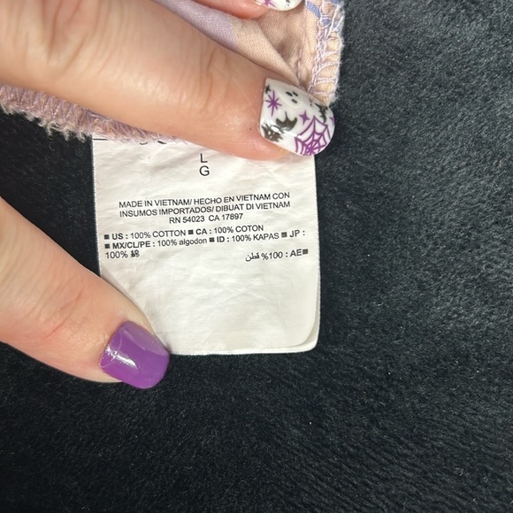 NWOT Old Navy Purple and Orange Plaid Baby Doll Blouse - Picture 5 of 5